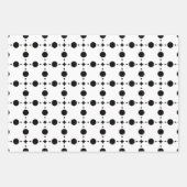 Schwarze Polka-Punkte, Polka-Dot-Muster, Punkte, g Geschenkpapier Set (Vorderseite)