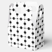 Schwarze Polka-Punkte, Polka-Dot-Muster, Punkte, g Geschenkschachtel (Geöffnet)