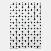 Schwarze Polka-Punkte, Polka-Dot-Muster, Punkte, g Geschirrtuch (Vertikal)