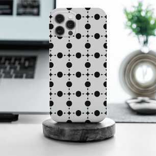 Schwarze Polka-Punkte, Polka-Dot-Muster, Punkte, g iPhone 15 Pro Max Hülle