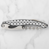 Schwarze Polka-Punkte, Polka-Dot-Muster, Punkte, g Kellnermesser (Vorderseite)