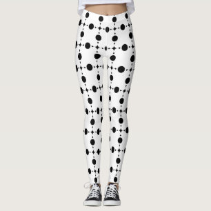 Schwarze Polka-Punkte, Polka-Dot-Muster, Punkte, g Leggings