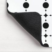 Schwarze Polka-Punkte, Polka-Dot-Muster, Punkte, g Mousepad (Ecke)