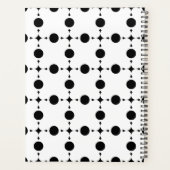 Schwarze Polka-Punkte, Polka-Dot-Muster, Punkte, g Planer (Rückseite)