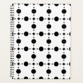 Schwarze Polka-Punkte, Polka-Dot-Muster, Punkte, g Planer (Vorderseite)