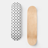 Schwarze Polka-Punkte, Polka-Dot-Muster, Punkte, g Skateboard (Vorderseite)
