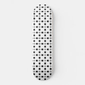 Schwarze Polka-Punkte, Polka-Dot-Muster, Punkte, g Skateboard (Vorderseite)