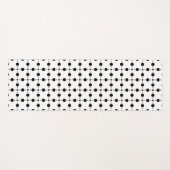 Schwarze Polka-Punkte, Polka-Dot-Muster, Punkte, g Yogamatte (Vorderseite (Horizontal))