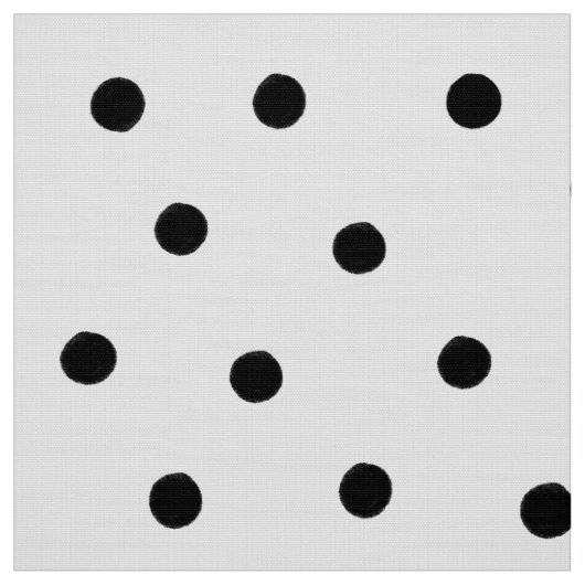 Schwarze Polka-Punkte Stoff (Muster)
