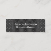Schwarze Polsterung | Luxus Mini Visitenkarte (Vorderseite)