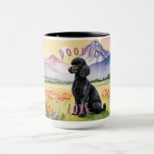 Schwarze Poodle-Tasse, individuell anpassbarer Son Tasse (Zentrum)