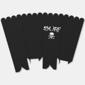 Schwarze Popcorn-Boxen für Surf und Skull Geschenkschachtel (Ungeklappt)