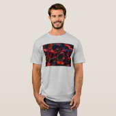 Schwarze Poppies T-Shirt (Vorne ganz)