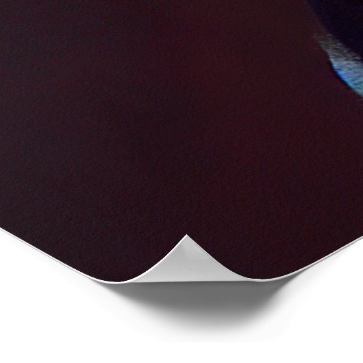 Schwarze Porträtmalerei Poster (Ecke)