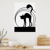 Schwarze Poster (Küche)