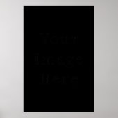 Schwarze Poster - Maßgeschneiderte Poster-Vorlage (Vorne)