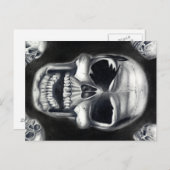 Schwarze Postkarte (Vorne/Hinten)