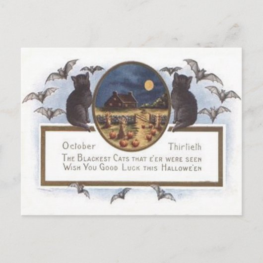 Schwarze Postkarte (Vorderseite)