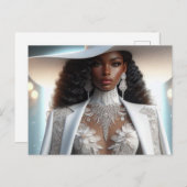 Schwarze Postkarten (Vorne/Hinten)