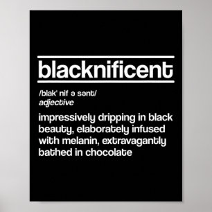 Schwarze Pracht Definition Schwarze Geschichte Sch Poster