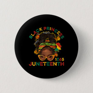Schwarze Prinzen Juneteenth 1865 Geschichtsmonat M Button