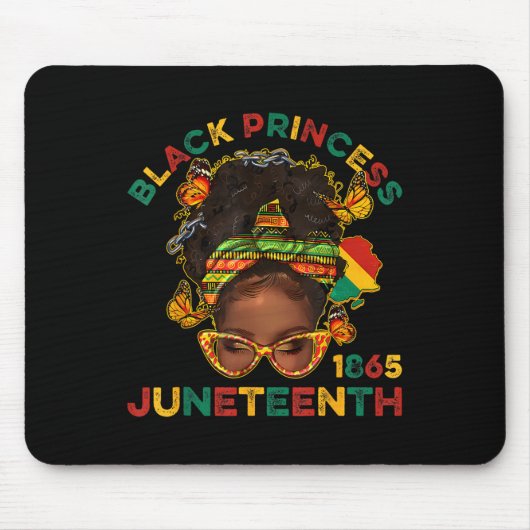 Schwarze Prinzen Juneteenth 1865 Geschichtsmonat M Mousepad (Vorne)