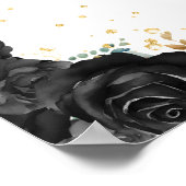 Schwarze Prinzessin Quinceañera Willkommen Poster (Ecke)