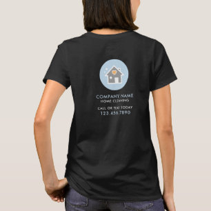 Schwarze professionelle Haushaltshilfe T-Shirt