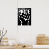 Schwarze Protestfaust Poster (Küche)