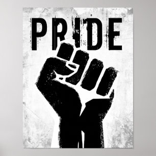 Schwarze Protestfaust Poster