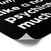 Schwarze Psychiater Definition Funny Psychiatrie Poster (Ecke)