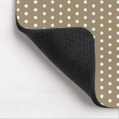 schwarze punkte polka dots gepunktet punktiert tup mousepad (Ecke)