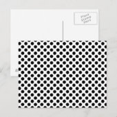 Schwarze Punkte Postkarte (Vorne/Hinten)