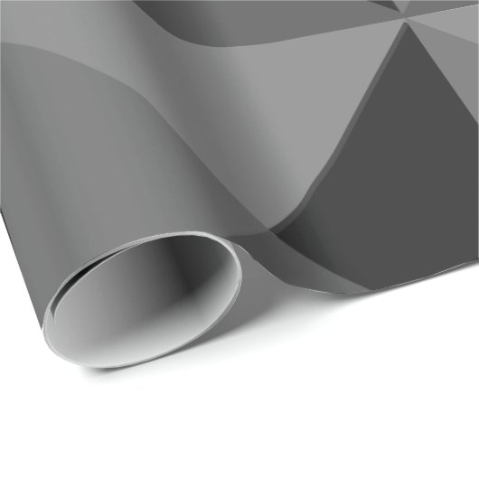 Schwarze Pyramiden Geschenkpapier (Rolleneckpunkt)
