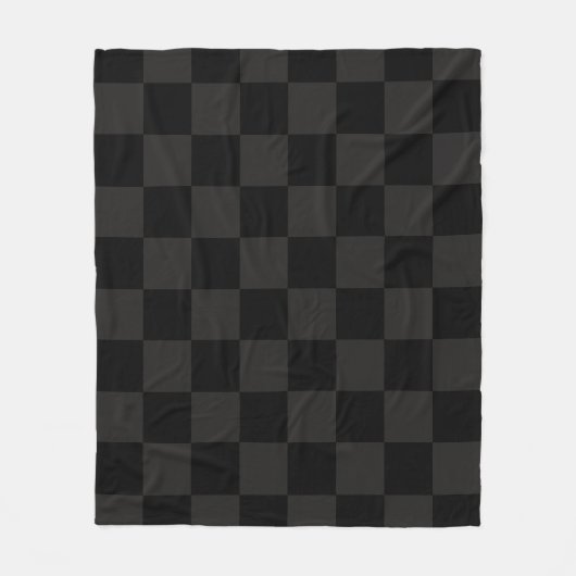 Schwarze Quadrate Fleecedecke (Vorderseite)