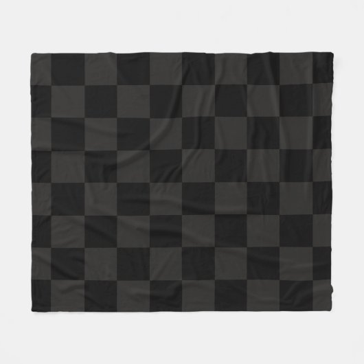 Schwarze Quadrate Fleecedecke (Vorderseite (Horizontal))