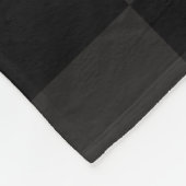 Schwarze Quadrate Fleecedecke (Ecke)