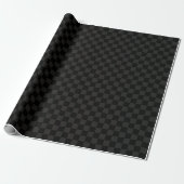 Schwarze Quadrate Geschenkpapier (Ungerollt)