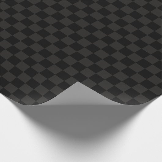 Schwarze Quadrate Geschenkpapier (Ecke)