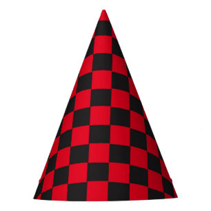 Schwarze Quadrate Rote Marienkäfer Farben Käfer Partyhütchen