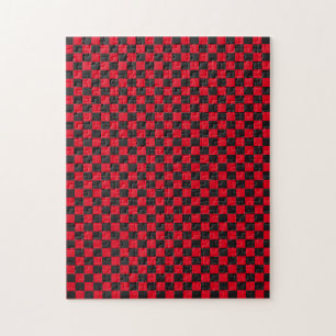 Schwarze Quadrate Rote Marienkäfer Farben Käfer Puzzle