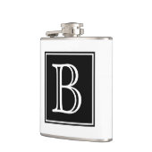 Schwarze Quadratzelle Flachmann (Links)