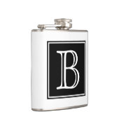 Schwarze Quadratzelle Flachmann (Rechts)