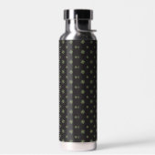 Schwarze Quilt Star isolierte Wasserflasche Trinkflasche (Links)