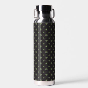 Schwarze Quilt Star isolierte Wasserflasche Trinkflasche