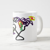 Schwarze Raben-Party Jumbo-Tasse (Vorderseite Rechts)