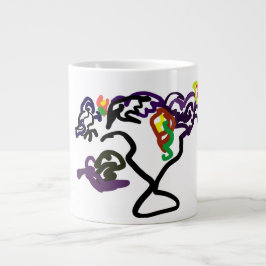 Schwarze Raben-Party Jumbo-Tasse