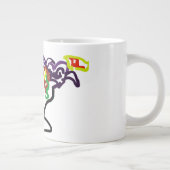 Schwarze Raben-Party Jumbo-Tasse (Rechts)
