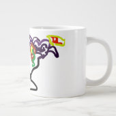 Schwarze Raben-Party Jumbo-Tasse (Rechts)