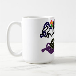 Schwarze Raben-Party Kaffeetasse